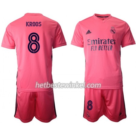 Real Madrid Toni Kroos 8 Voetbaltenues Kind Uit 2020/21 - SS (+ Korte broeken)